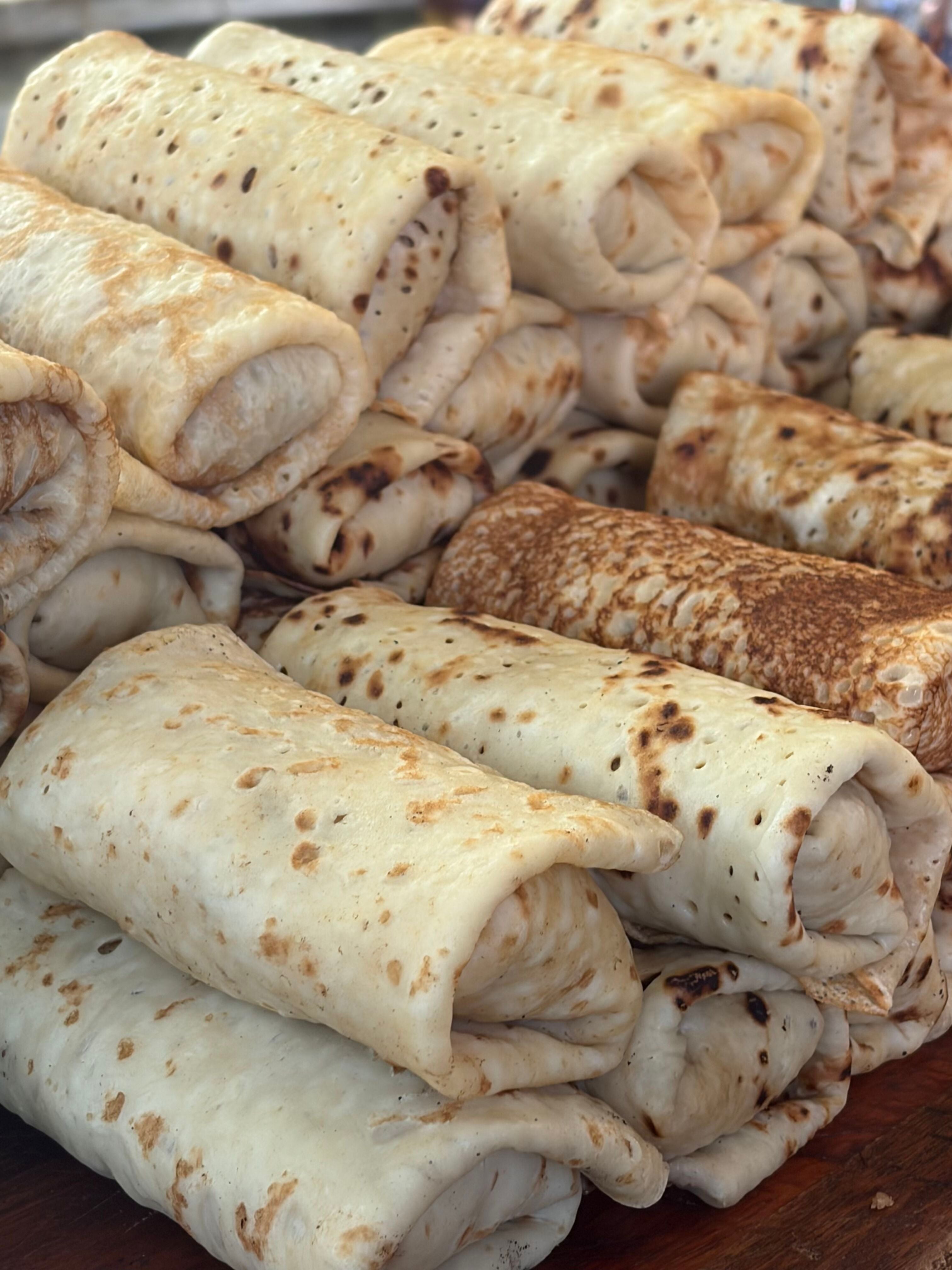 Blintzes filled with Meat